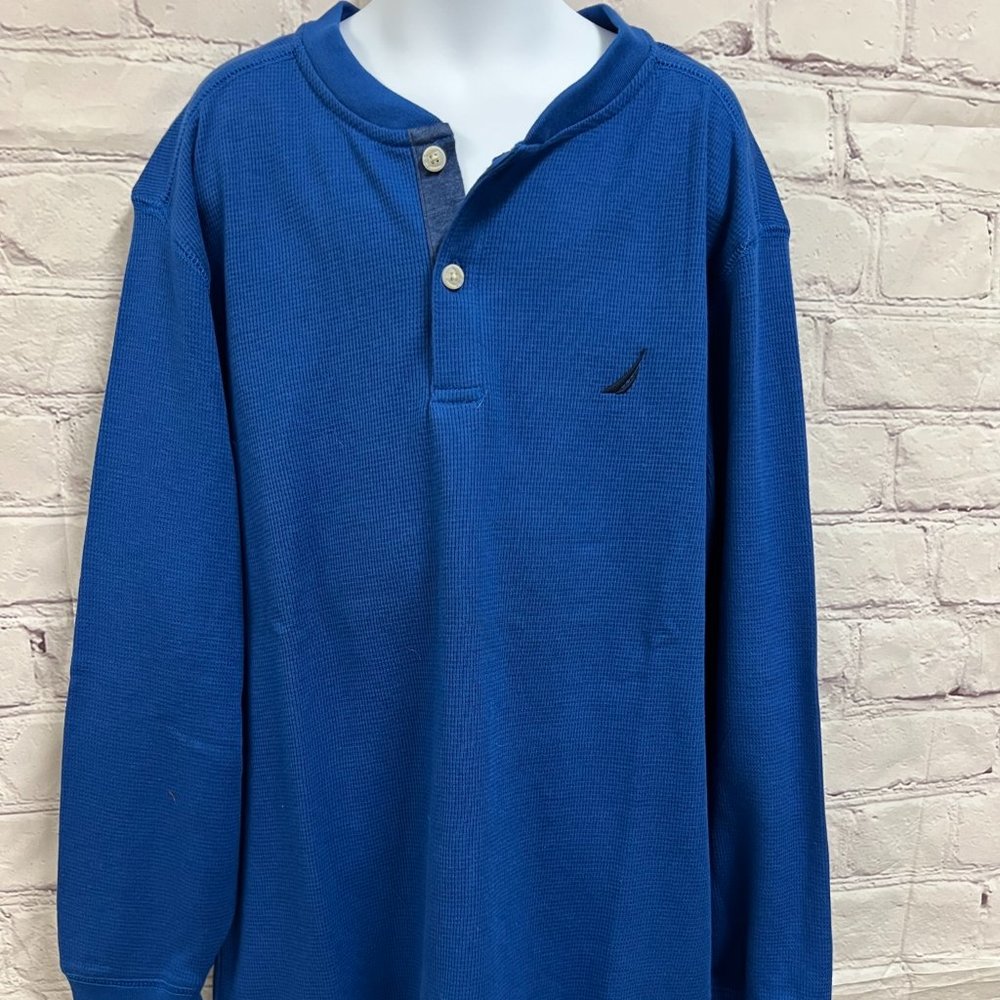 Boys NWT Nautica Long Sleeved Henley Shirt